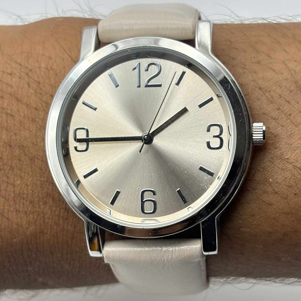 Tan & Silver Watch